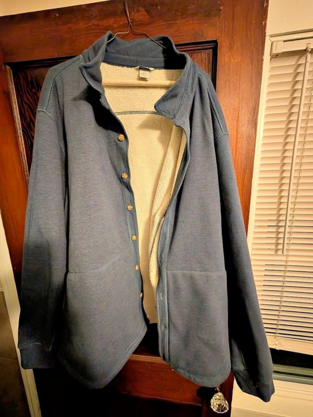 Duluth Trading Men's Fleece Jacket Blue 3XL Like New